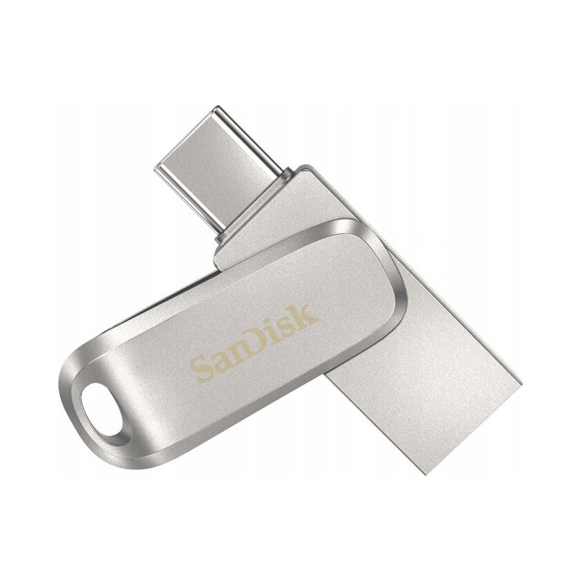 Flash disk SanDisk Ultra Dual Drive Luxe 64 Gb Usb 3.0 a Usb-c (stříbrný)