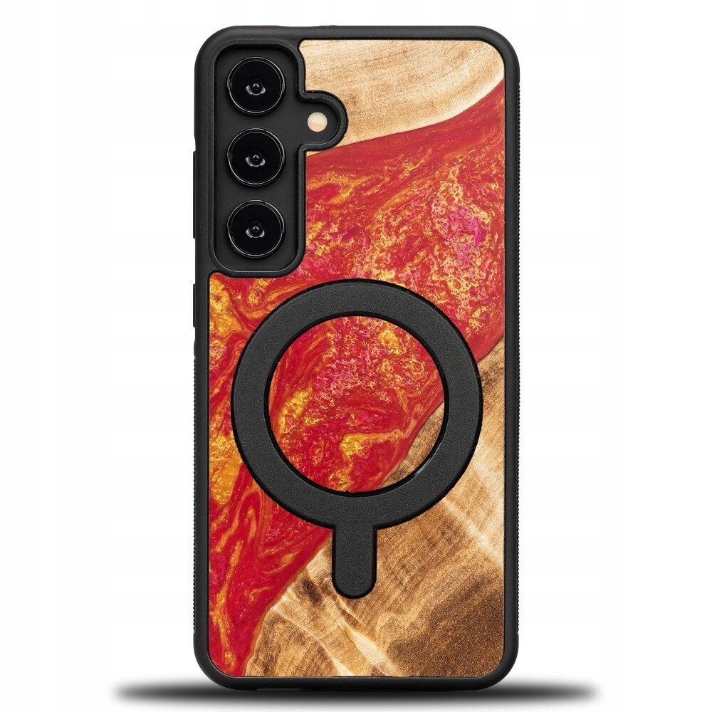 Pouzdro Bewood Unikátní pro Samsung Galaxy S25 Fe 5G Neonové Paříž s MagSafe