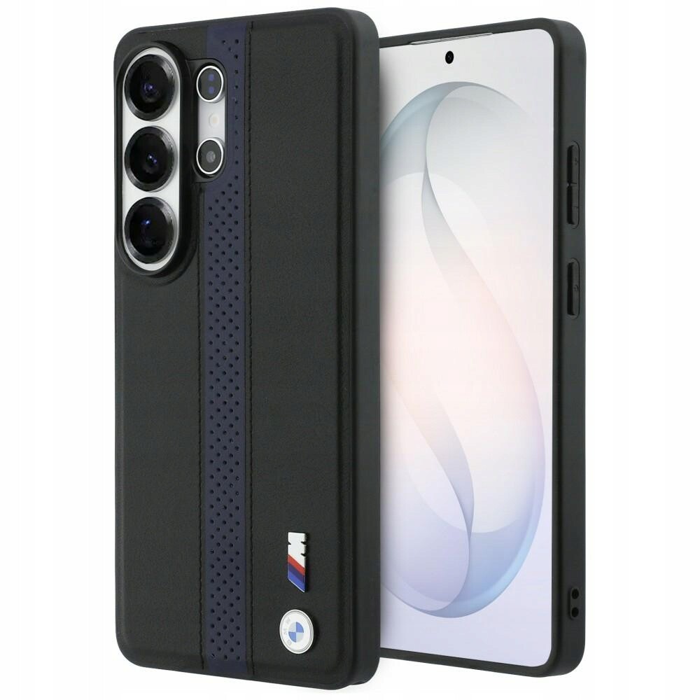 Pouzdro Bmw Perforated Stripe Logo MagSafe pro Samsung Galaxy S26 Ultra modré