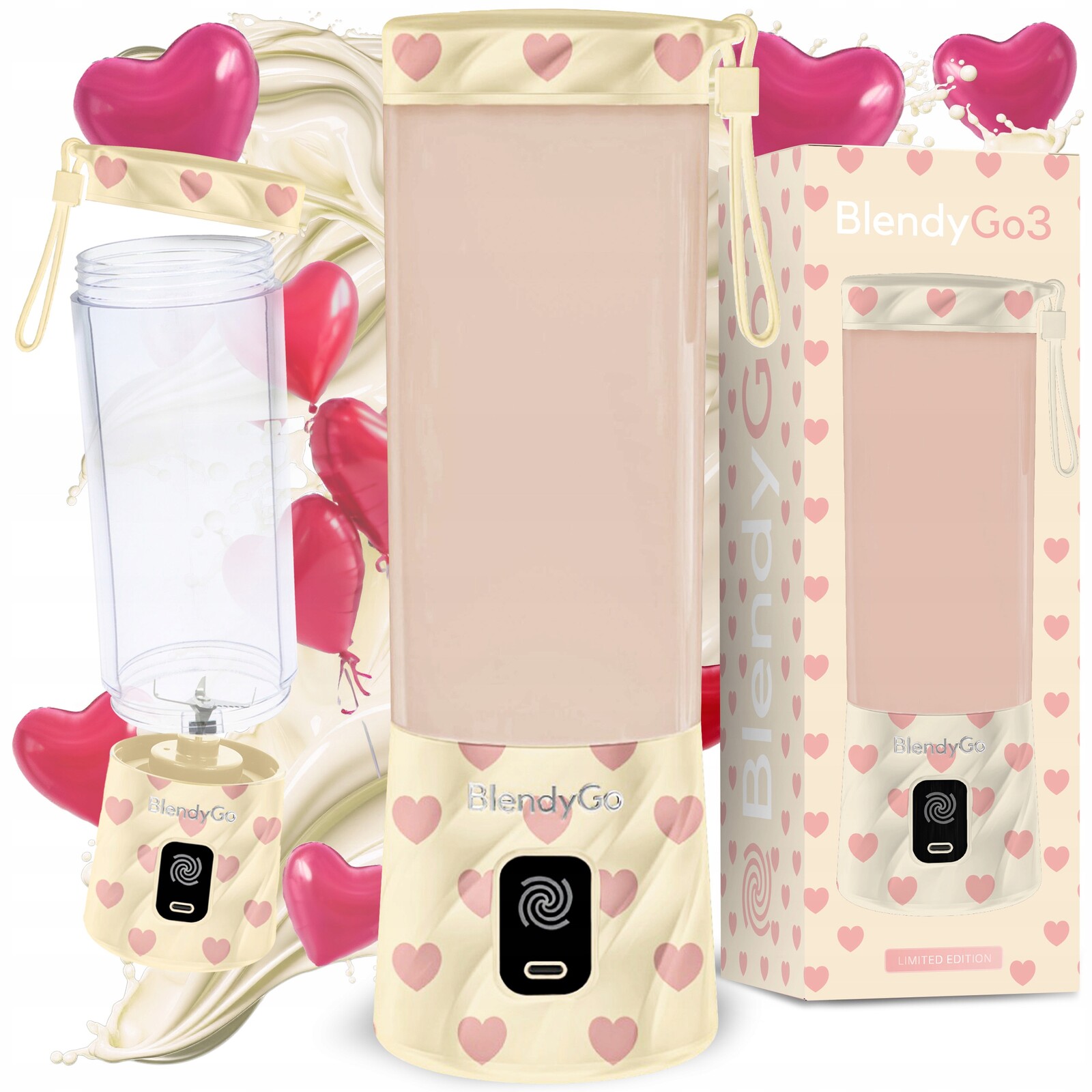 Originální mixér BlendyGo 3 Bezdrátový Usb Dárek na Valentýna