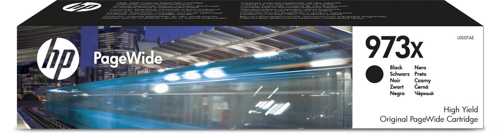 Originální inkoust Hp 973X L0S07AE Černý 10 000 stran Hp PageWide Pro 477dw
