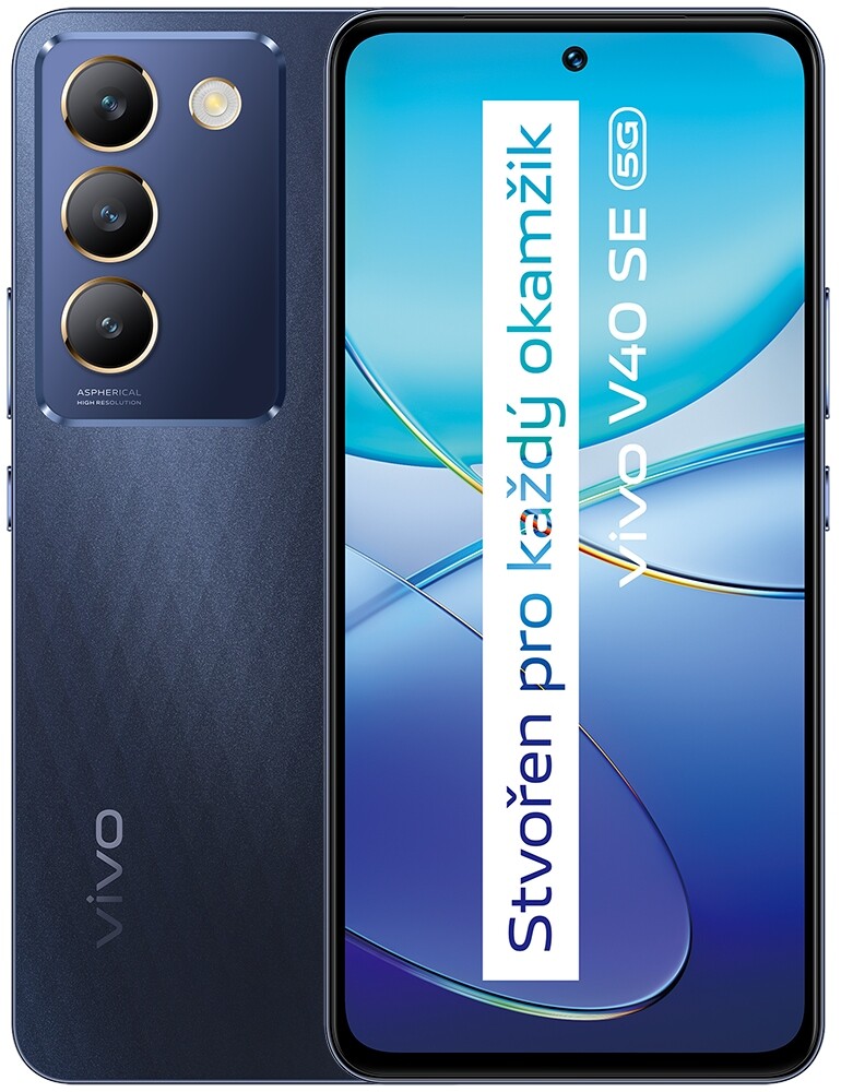 Smartphone Vivo V40 Se 5G 8 Gb 256 Gb 5G černý Nový Pouzdro