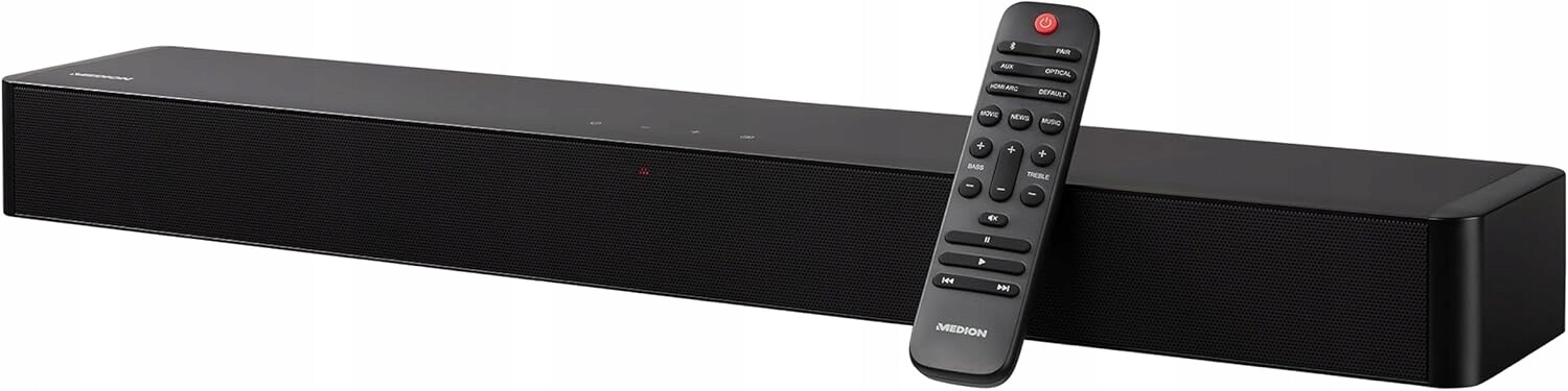 Dobrý Soundbar Bluetooth 5.1 Reproduktory 2x30W Pilot Černý Dotykové Ovládání