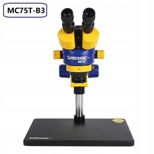Stereofonní mikroskop Triocular Mechanic MC75T-B3 Mimoň Led osvětlení