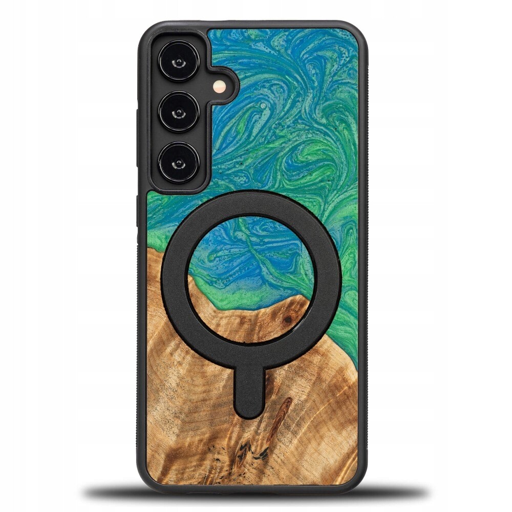 Pouzdro Bewood Unikátní pro Samsung Galaxy S24 Fe 5G Neonové Tokyo s MagSafe
