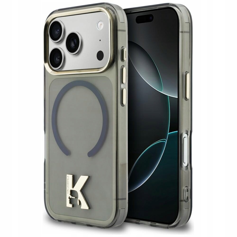 Pouzdro Karl Lagerfeld IML K Head Logo MagSafe pro iPhone 17 Pro, černé