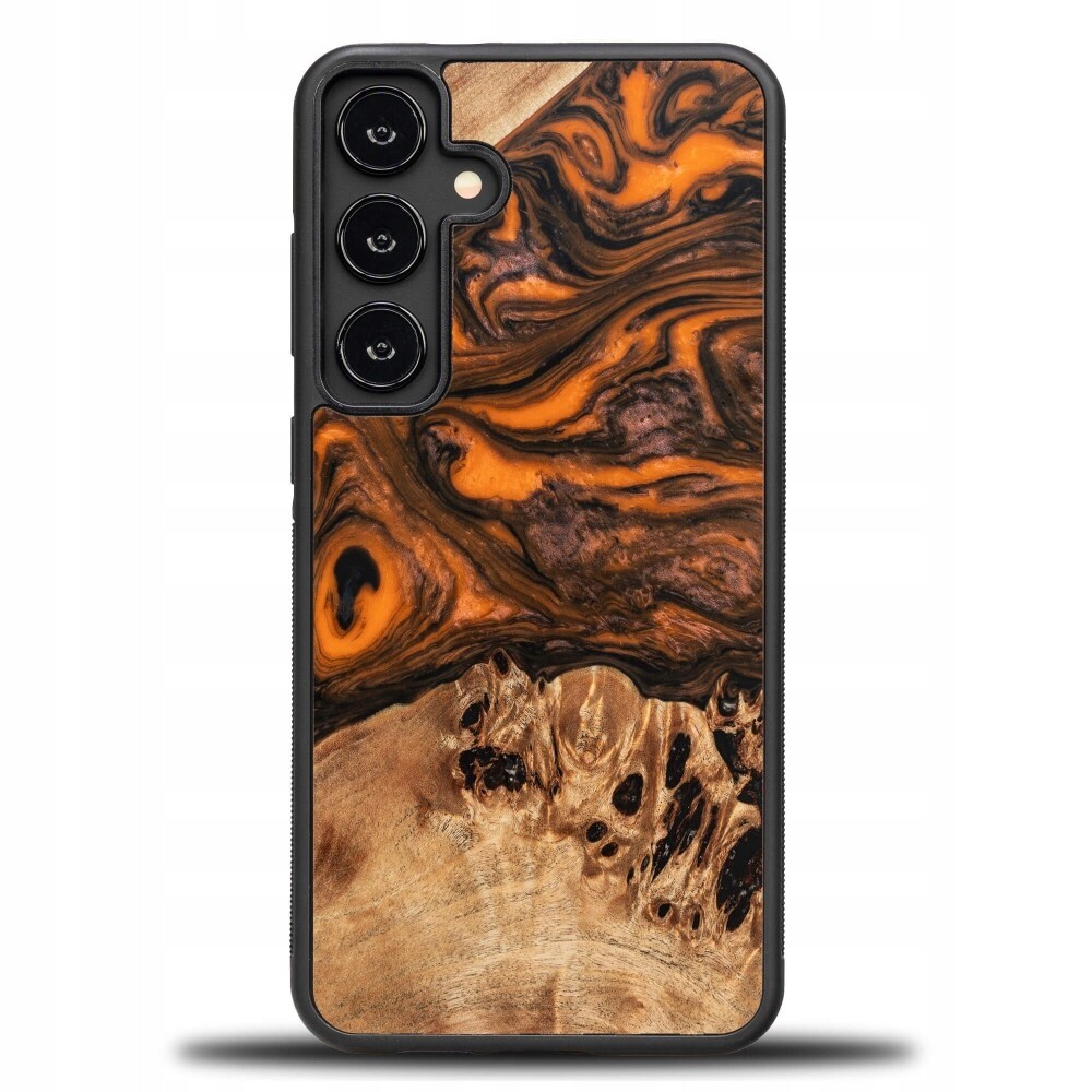 Pouzdro Bewood Unikátní pro Samsung Galaxy S24 Fe 5G oranžové