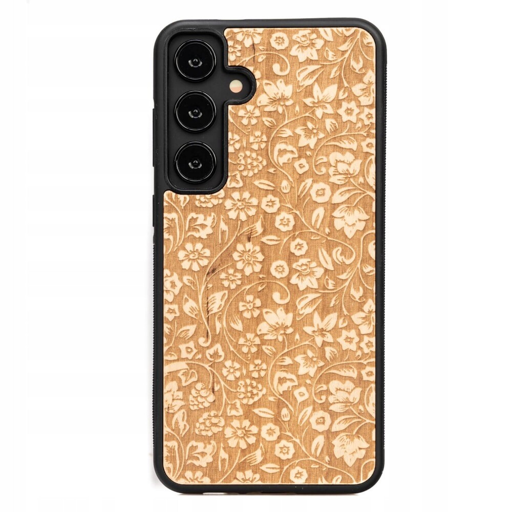 Dřevěné Pouzdro Bewood pro Samsung Galaxy S24 Fe 5G Polní Květiny Aniegre
