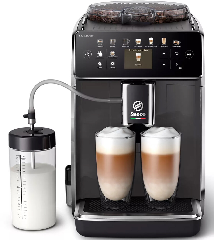 Automatický automatický kávovar Saeco SM6580/10, 1500 W, stříbrná/šedá