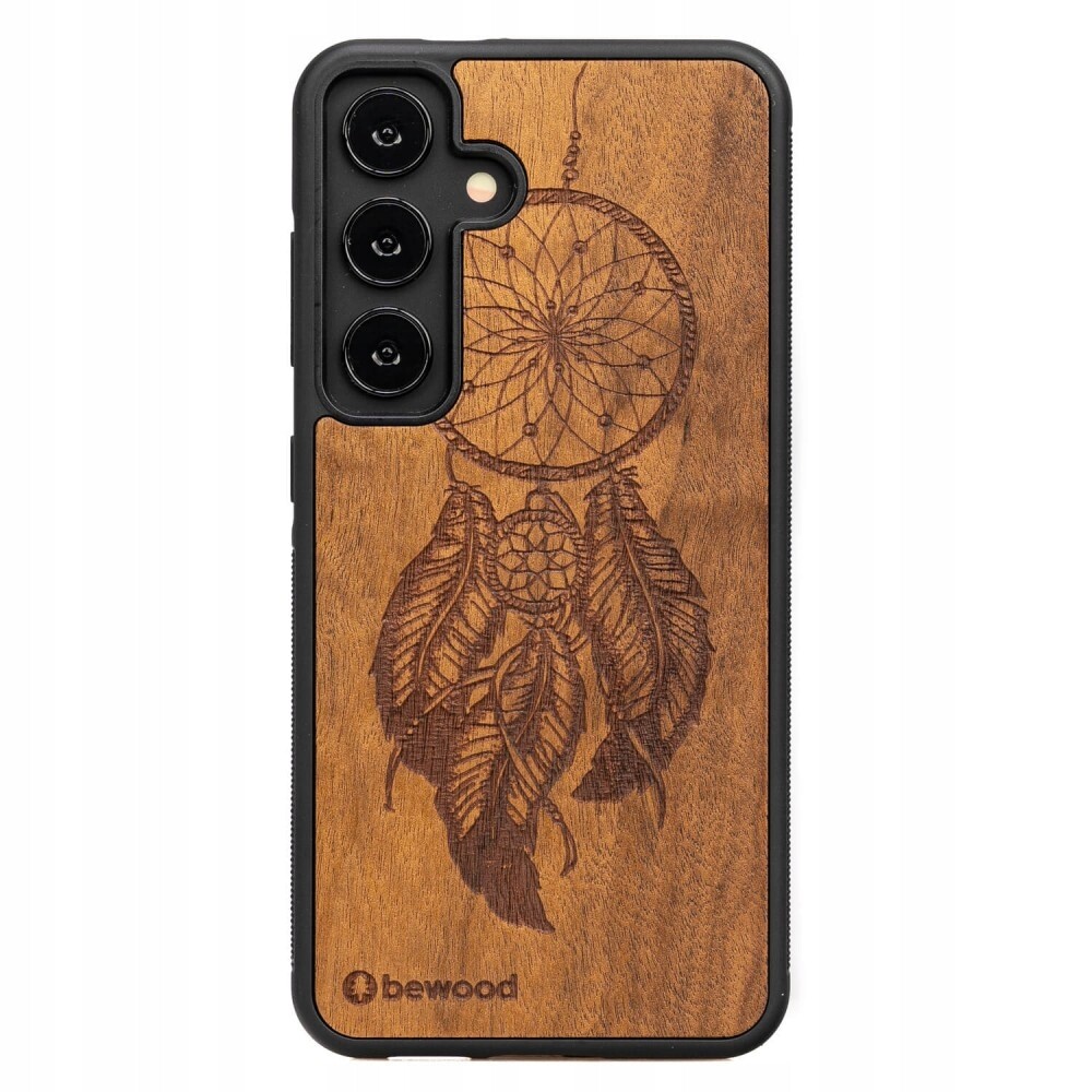 Dřevěné Pouzdro Bewood pro Samsung Galaxy S25 Fe 5G Lapač Snů Imbuia