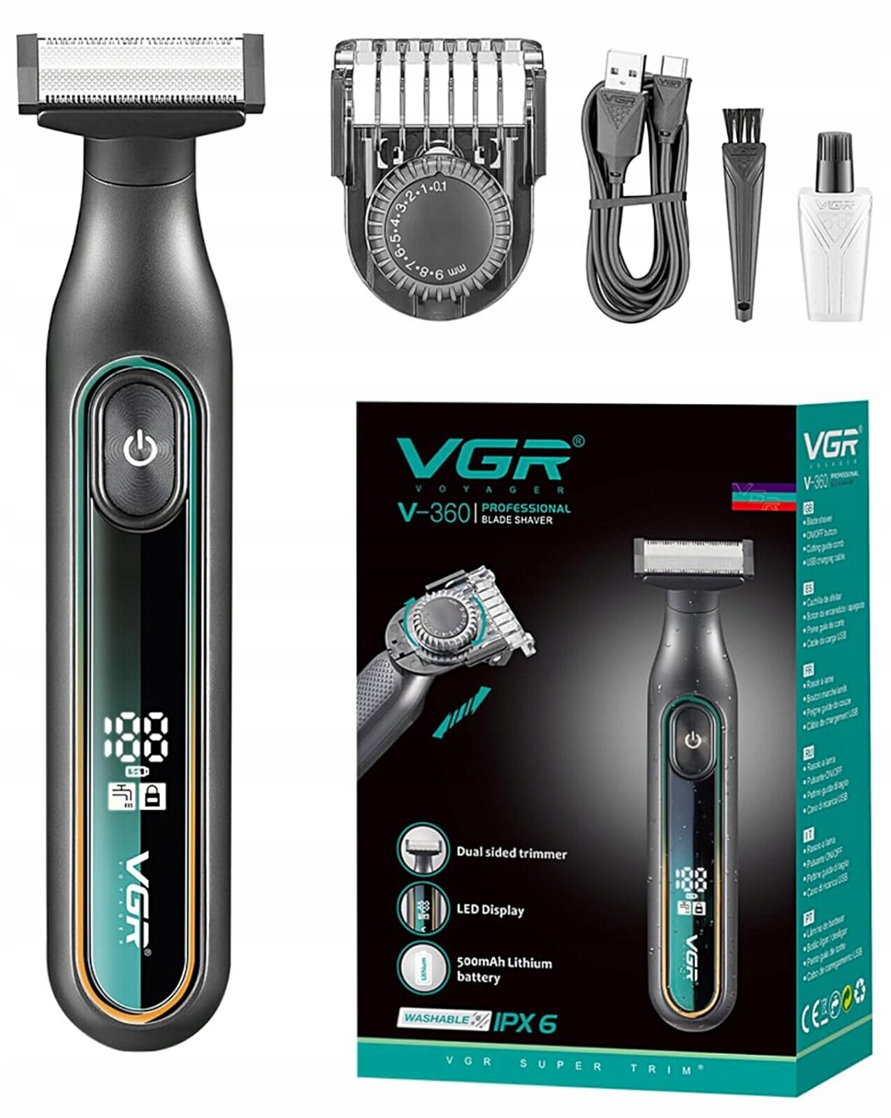 Zastřihovač Vousů Holicí Strojek Na Obličej A Tělo Zastřihovač Vlasů