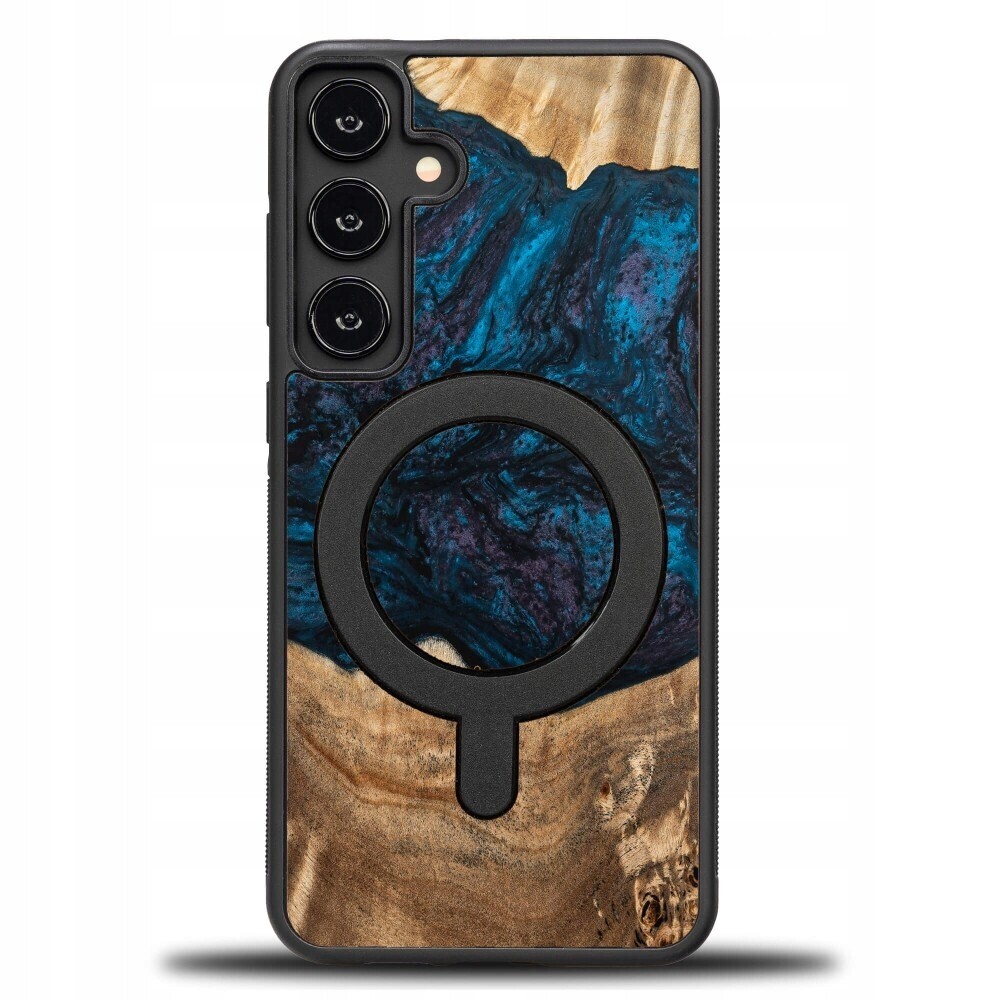 Pouzdro Bewood Unikátní pro Samsung Galaxy S24 Fe 5G Planets Neptun s MagSafe