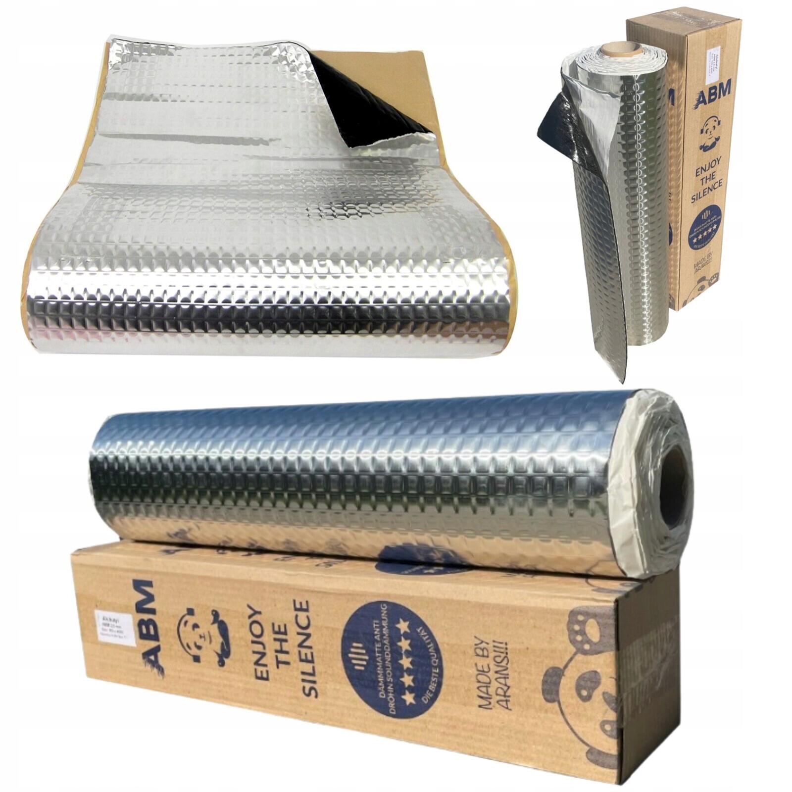 Butylová Odhlučňovací Podložka Alubutyl Abm 1,5 mm 50 x 400 cm 2 m2