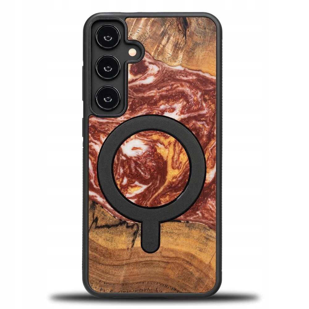 Pouzdro Bewood Unikátní pro Samsung Galaxy S24 Fe 5G Planety Mars s MagSafe