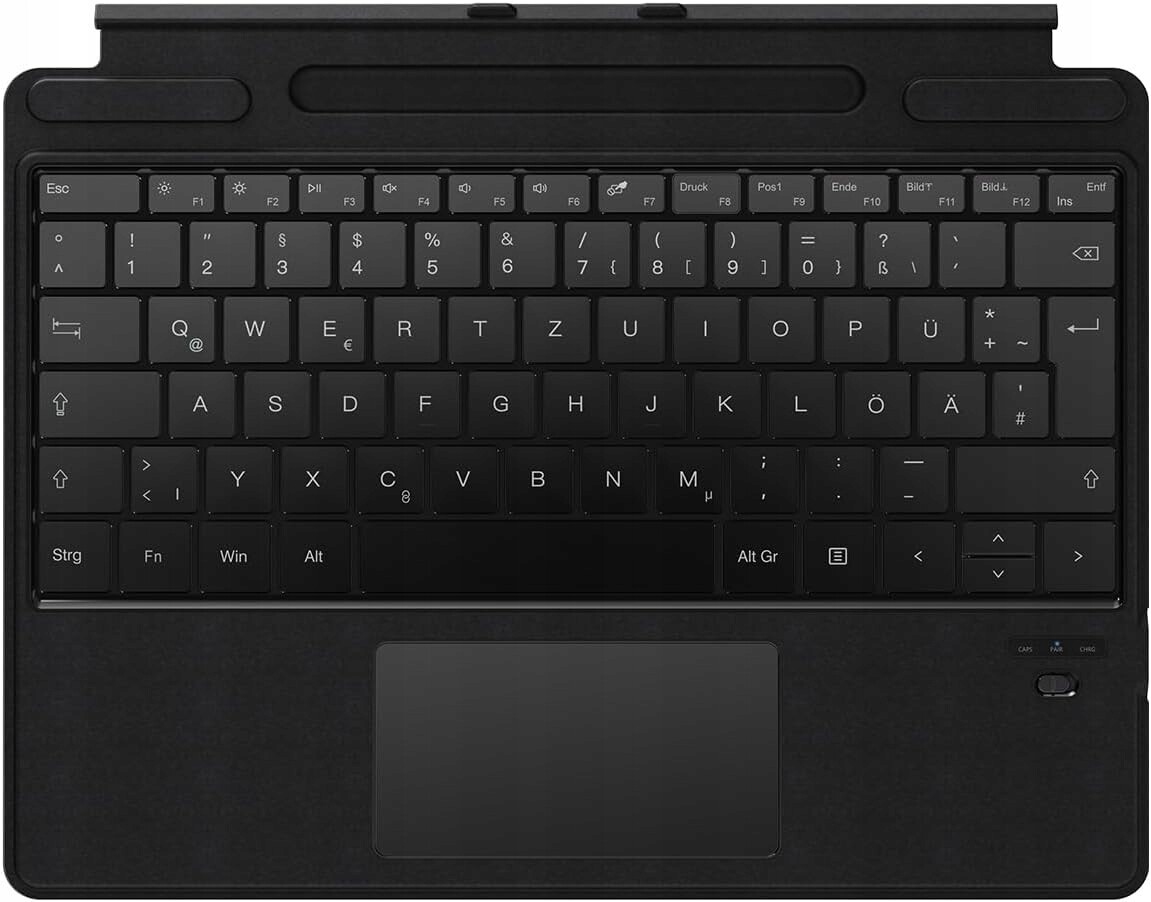 Bluetooth klávesnice pro Surface Pro 8 9 X Qulose Qwertz s touchpadem