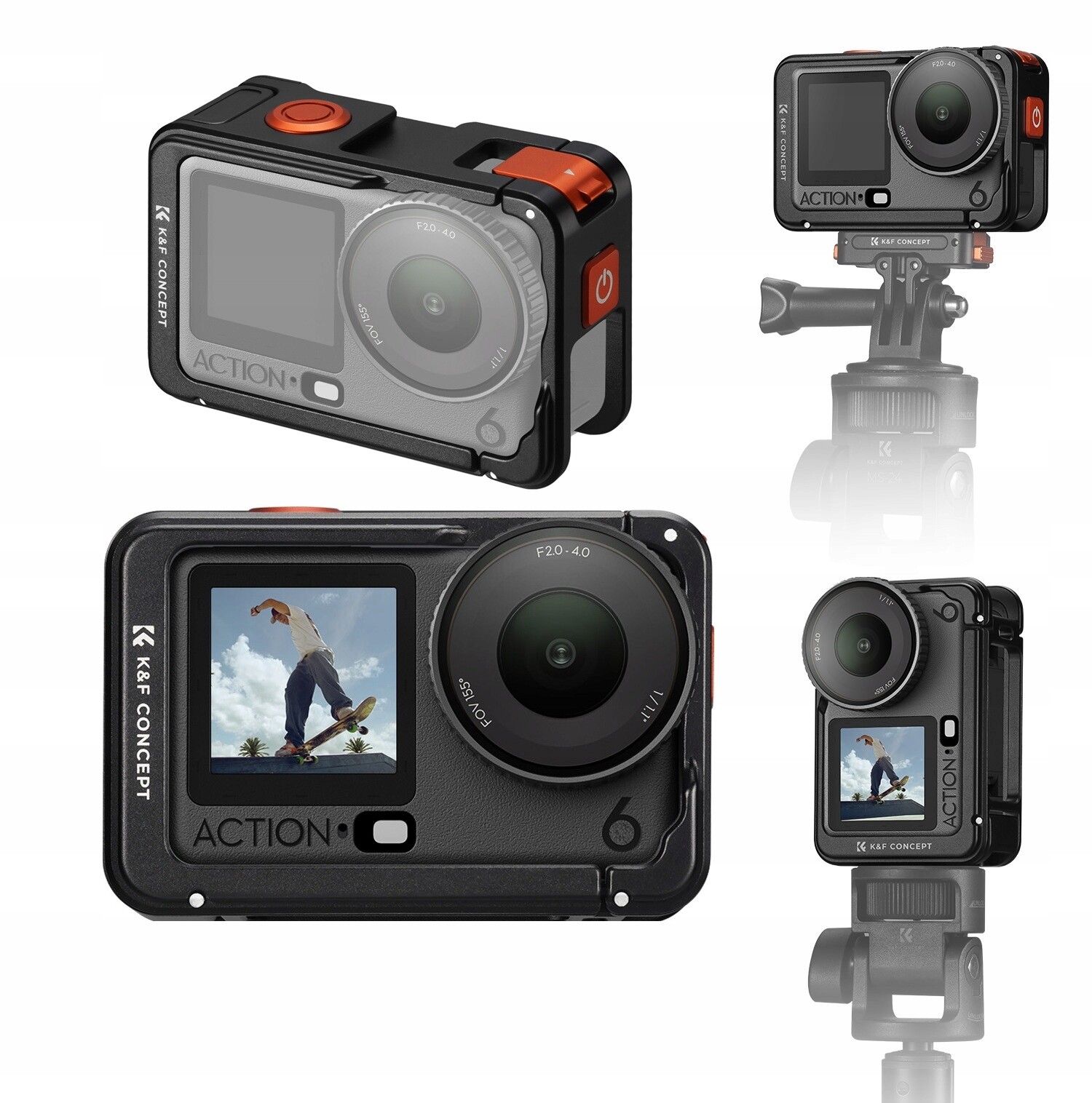 Rámeček Kryt Frame Mount Camera Cage Klec pro Dji Osmo Action 6 Kov