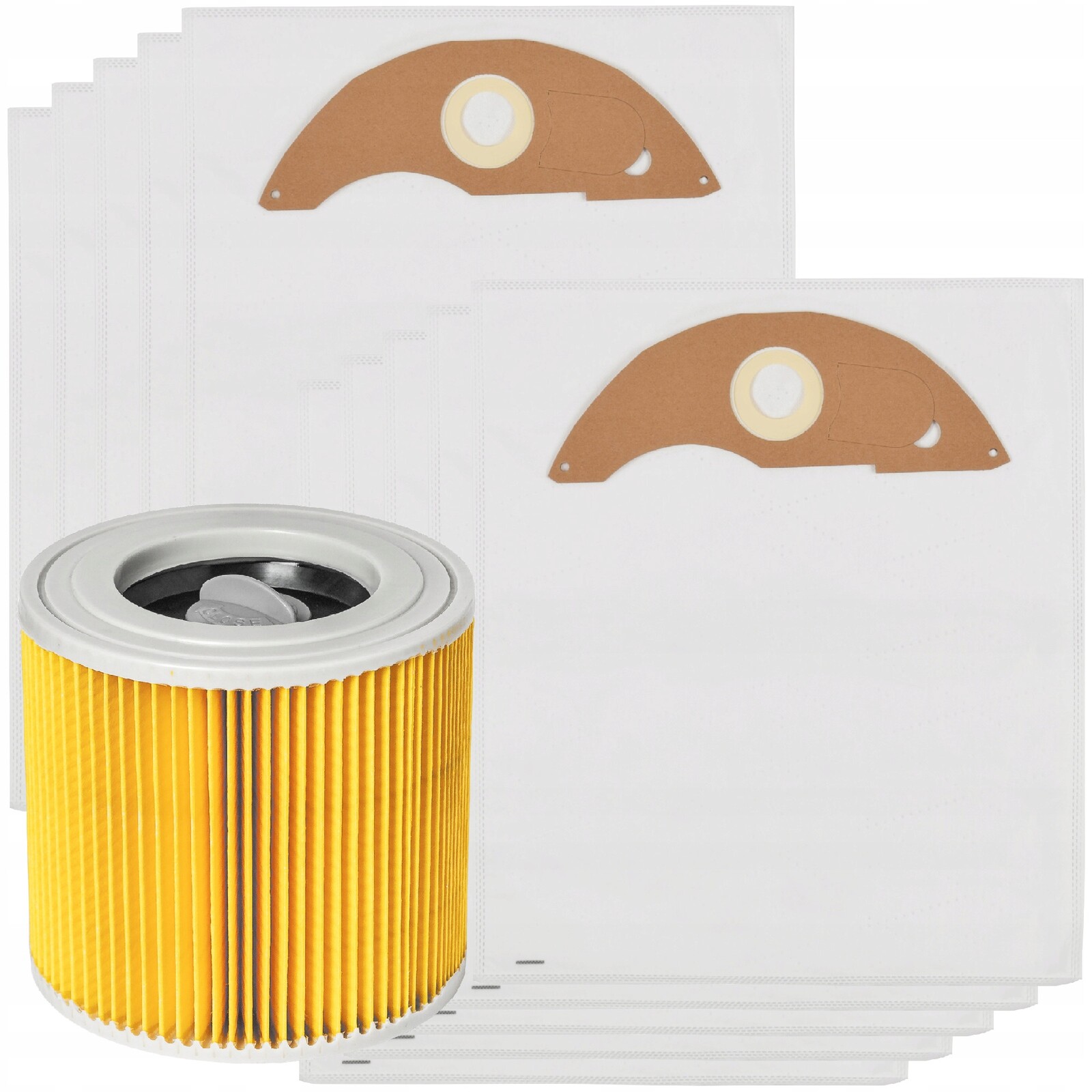 10x syntetický sáček filtr pro vysavač Karcher Nt 22/1 Ap Nt 22/1 Ap Te