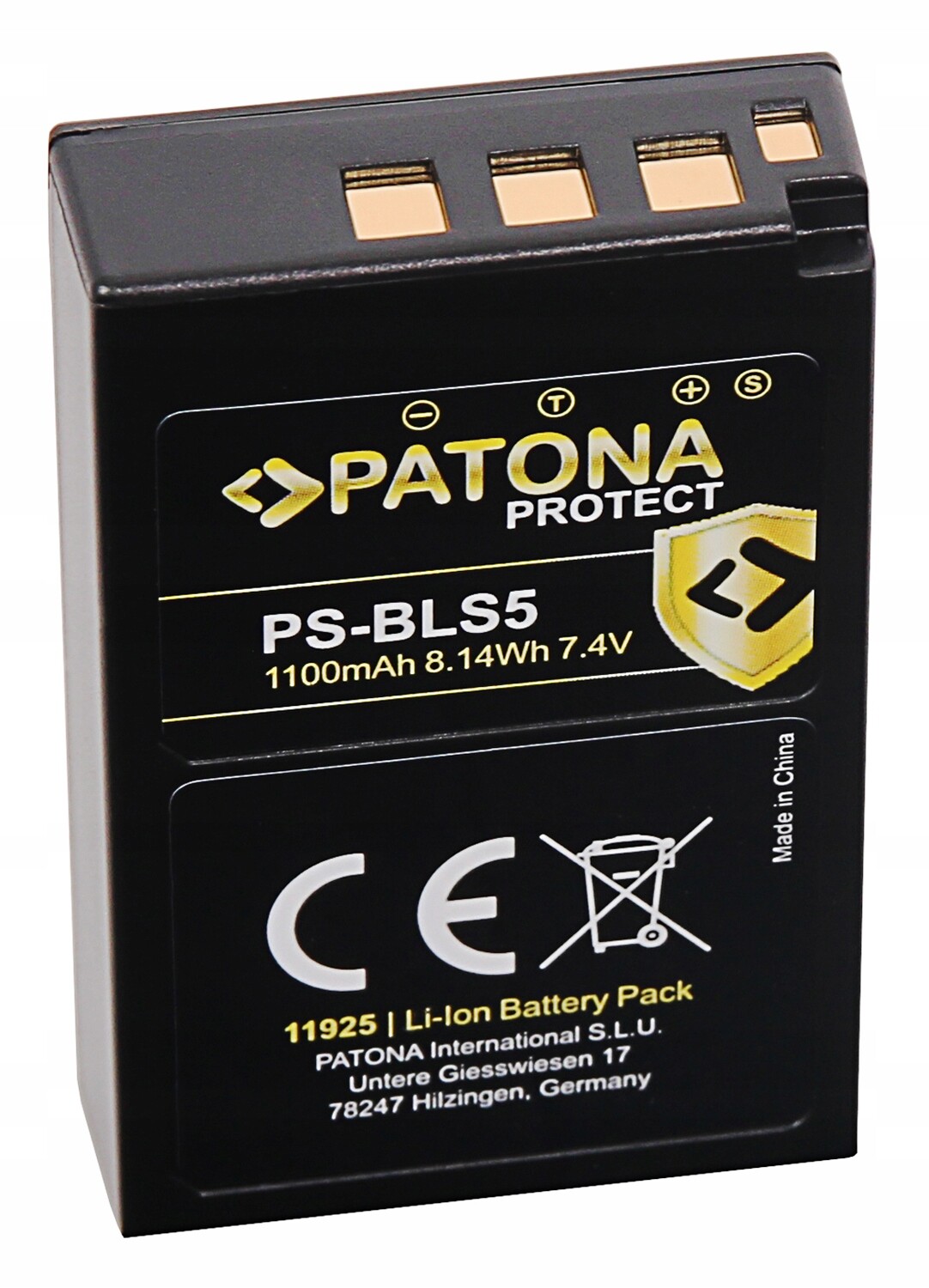 Patona baterie pro foto Olympus BLS5 1100mAh Li-Ion Protect