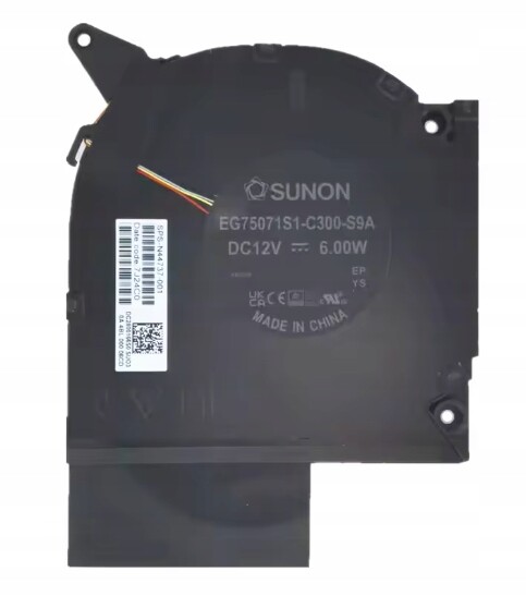 Ventilátor 12V Cpu Hp Omen 9 Plus 16-U 16-WF 16-XF EG75071S1-C300-S9A