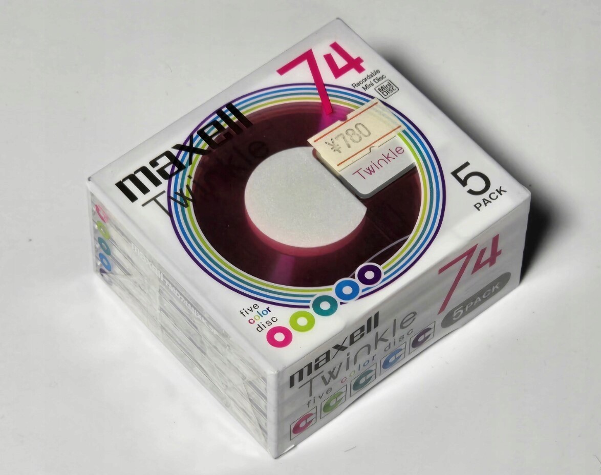 Minidisc MD Diskety Maxell Twinkle 74 5 Pack 5 Ks Sada Made In Japan