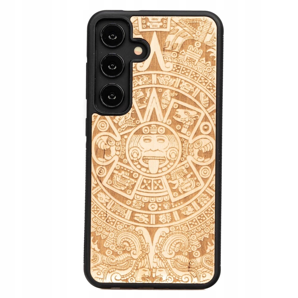 Dřevěné Pouzdro Bewood pro Samsung Galaxy S25 Fe 5G Kalendář Aztécký Aniegre