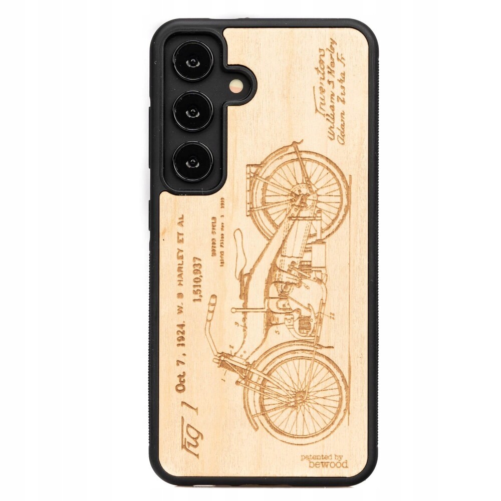 Dřevěné Pouzdro Bewood pro Samsung Galaxy S25 Fe 5G Harley Patent Aniegre