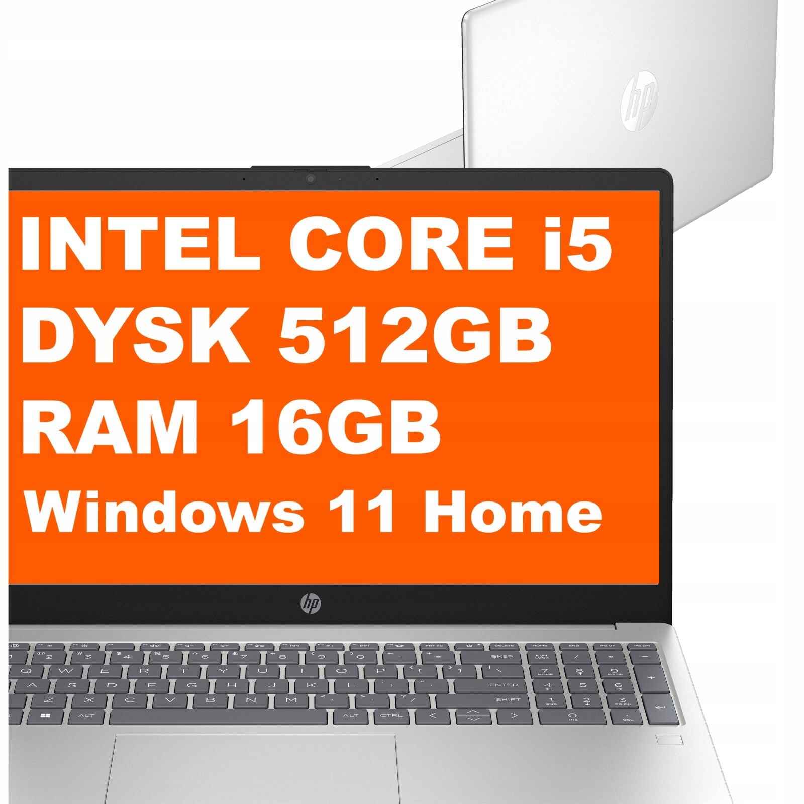 Notebook Hp 15-fd Intel i5 16GB 512GB Intel Iris Xe FullHD Win 11 Stříbrný