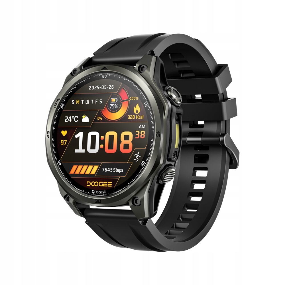 Doogee chytré hodinky ANYWISEW1 Gps 5ATM pro systémy 1,43 Amoled sport šedé