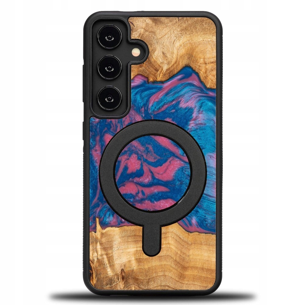 Pouzdro Bewood Unikátní pro Samsung Galaxy S25 Fe 5G Neonové Vegas s MagSafe