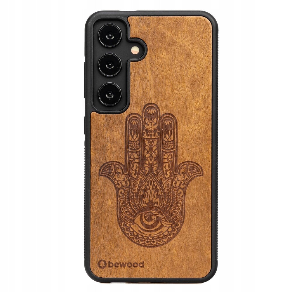 Dřevěné Pouzdro Bewood pro Samsung Galaxy S25 Fe 5G Hamsa Imbuia