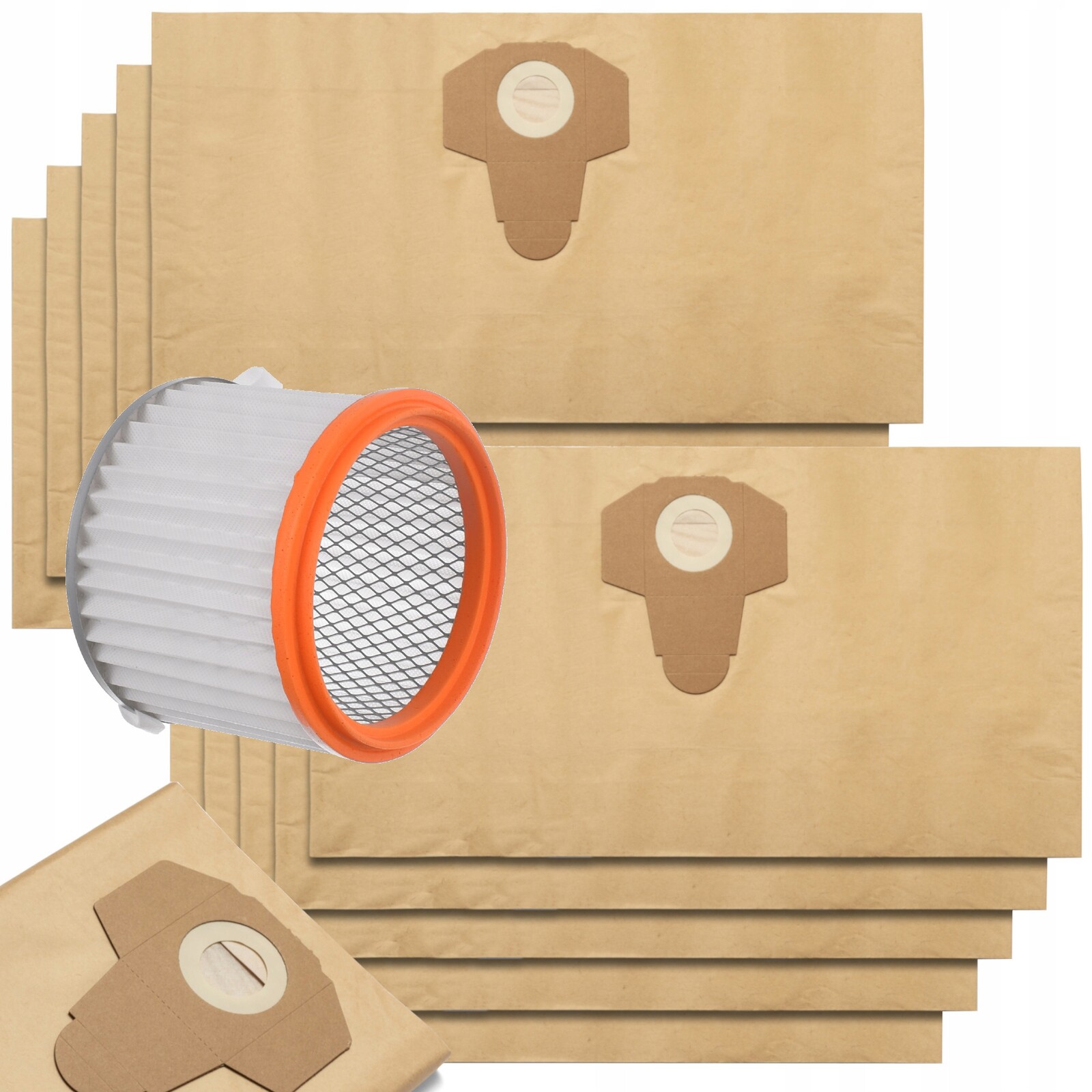 10xSáčky do vysavače Macallister 1400 1250 W 1400 W 1250 W Omyvatelný filtr