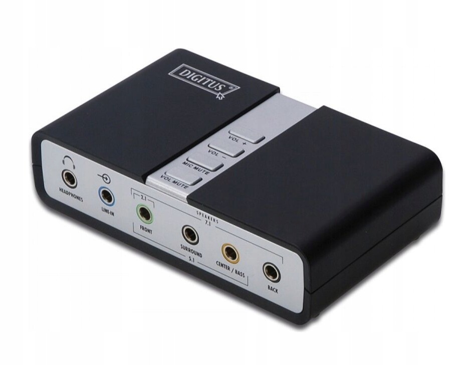 Zvuková karta Digitus Externí zvuková karta 7.1 na Usb typu full-duplex