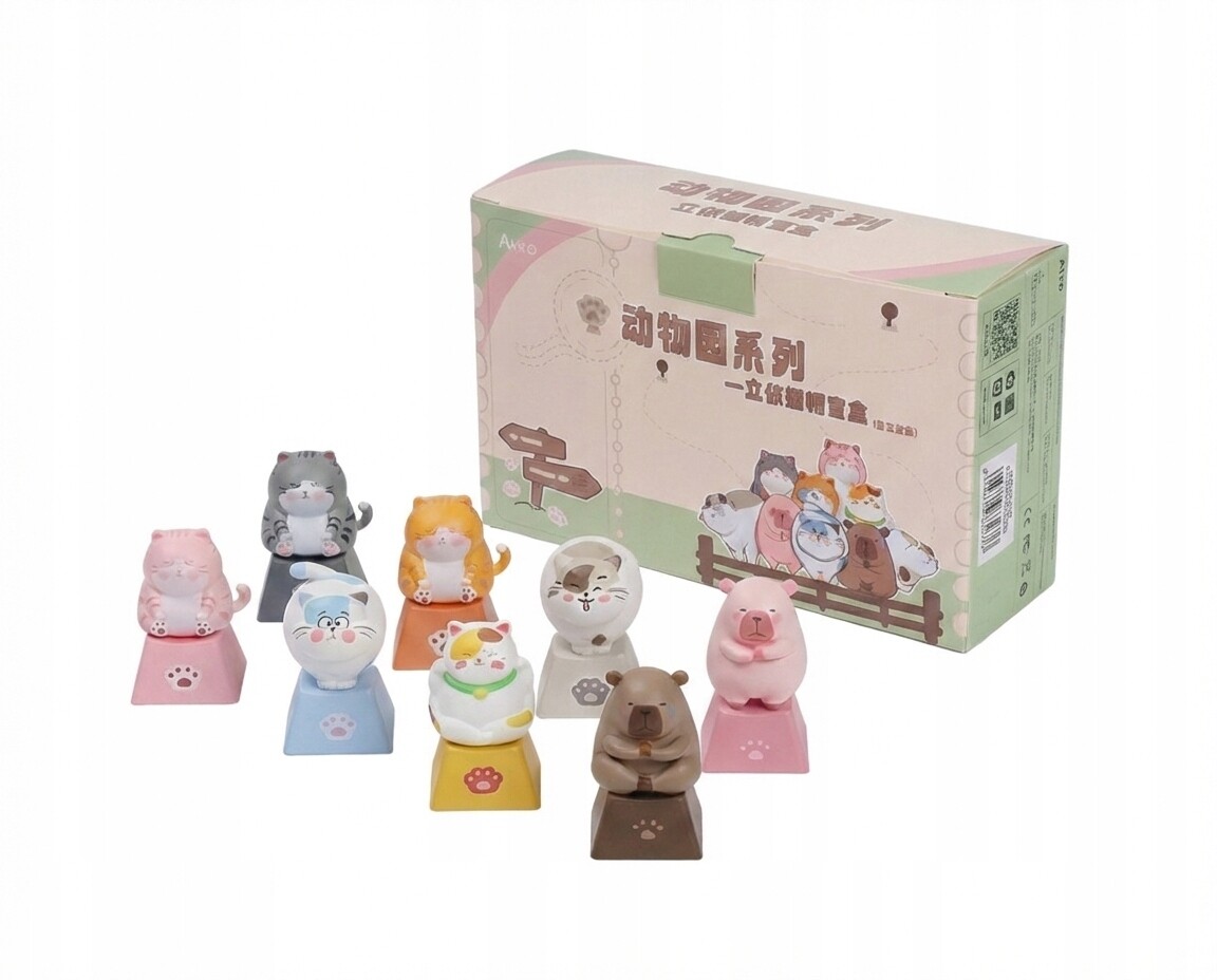 Akko Ozdobné klávesové krytky na klávesy pro mechanickou klávesnici, gumové