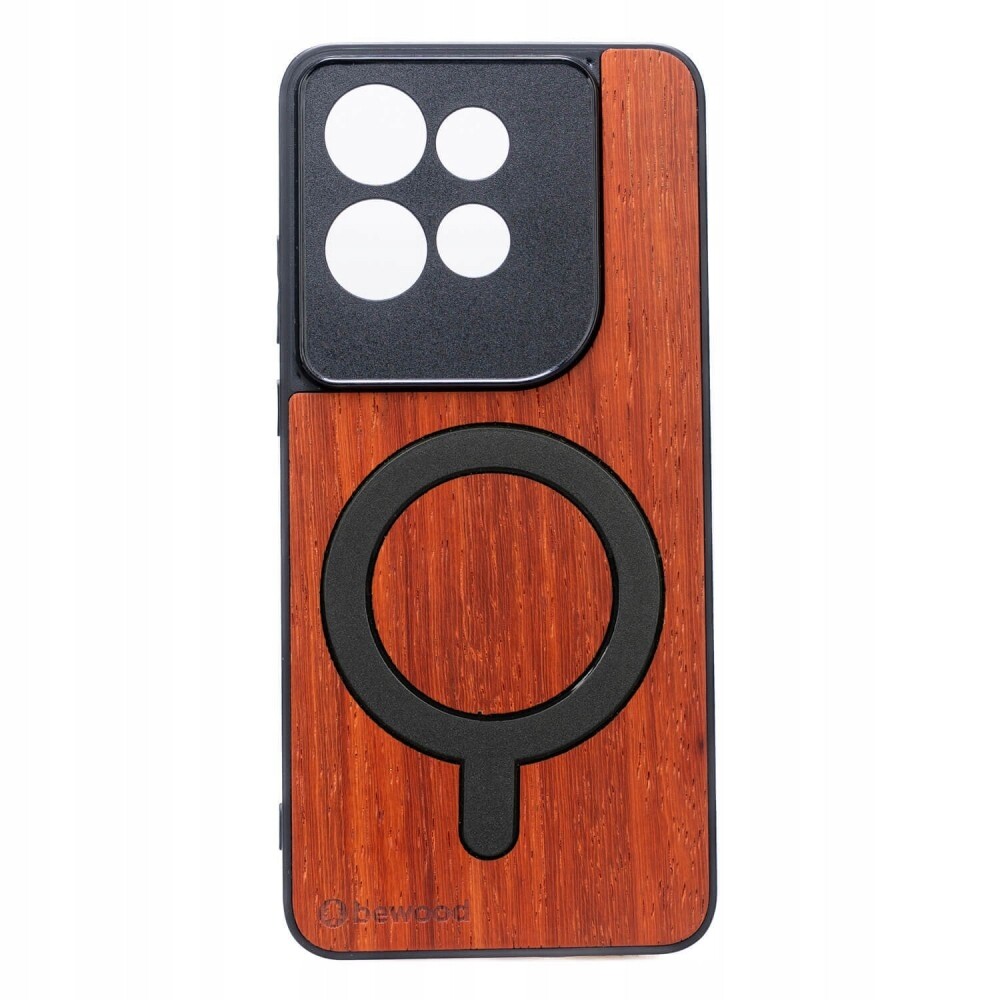 Dřevěné Pouzdro Bewood pro Motorola Edge 50 Neo 60 Neo Padouk s MagSafe