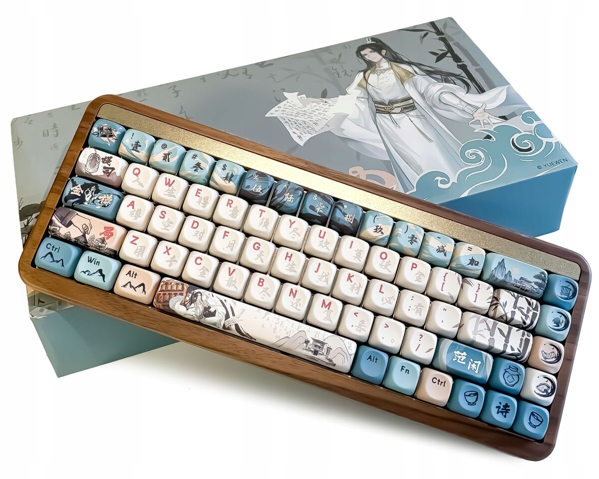 Akko MU01 Elegantní bezdrátová kancelářská klávesnice Bluetooth s Nkro a Rgb