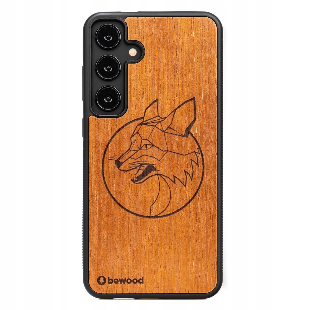 Dřevěné Pouzdro Bewood pro Samsung Galaxy S24 Fe 5G Lis Merbau