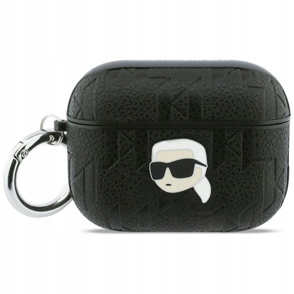 Pouzdro Karl Lagerfeld Monogram Karl Head pro AirPods Pro 3 černé