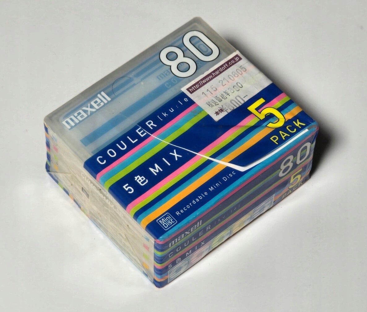 Minidisc MD Diskety Maxell Coluer 5 Ks Fólie Vyrobené V Japonsku