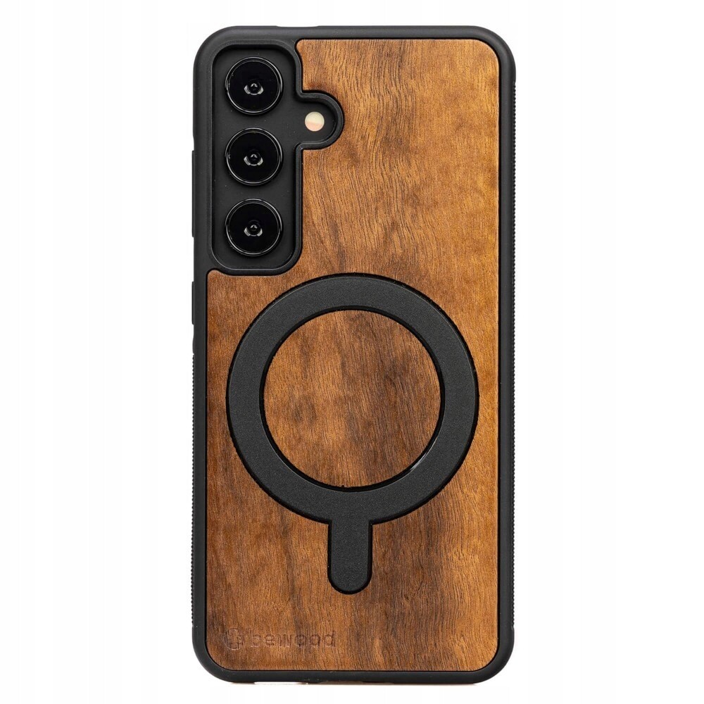 Dřevěné Pouzdro Bewood pro Samsung Galaxy S25 Fe 5G Imbuia s MagSafe