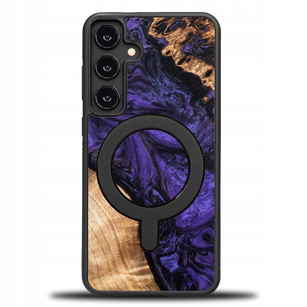 Pouzdro Bewood Unique pro Samsung Galaxy S24 Fe 5G Violet s MagSafe