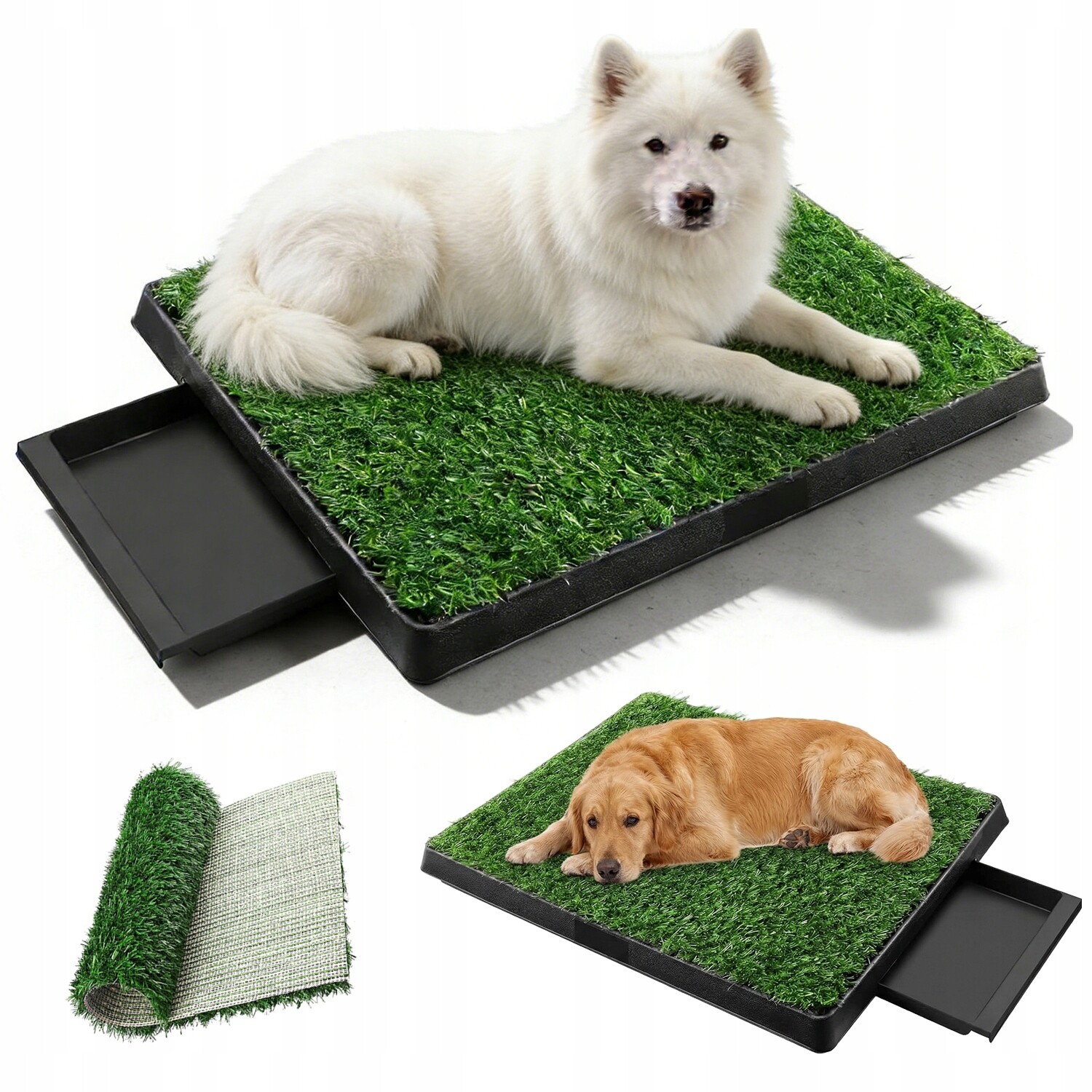 Podklady Toaleta Pro Psy Z Přírodní Trávy 63*50*7.5 CM Toaleta