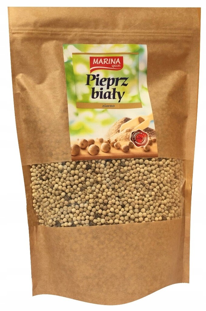 Pepř bílý zrnitý 800 g Sáček