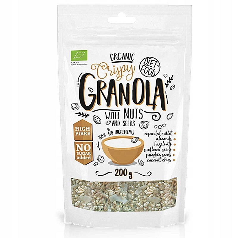 3X Diet-food Granola ořechová (200 g) Bio