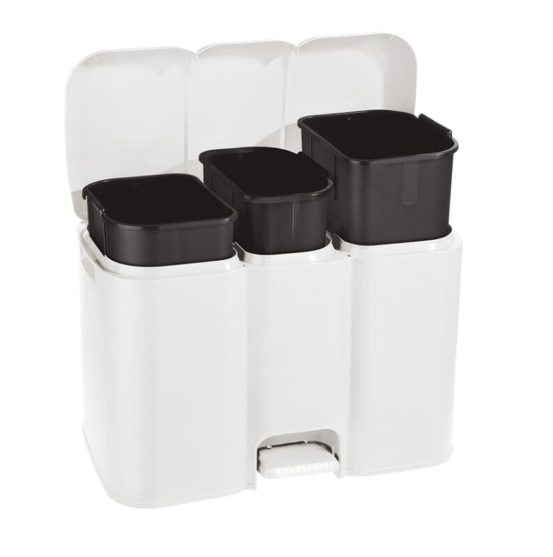 Koš na tříděný odpad Patty 3 bílá ,13+8+13L