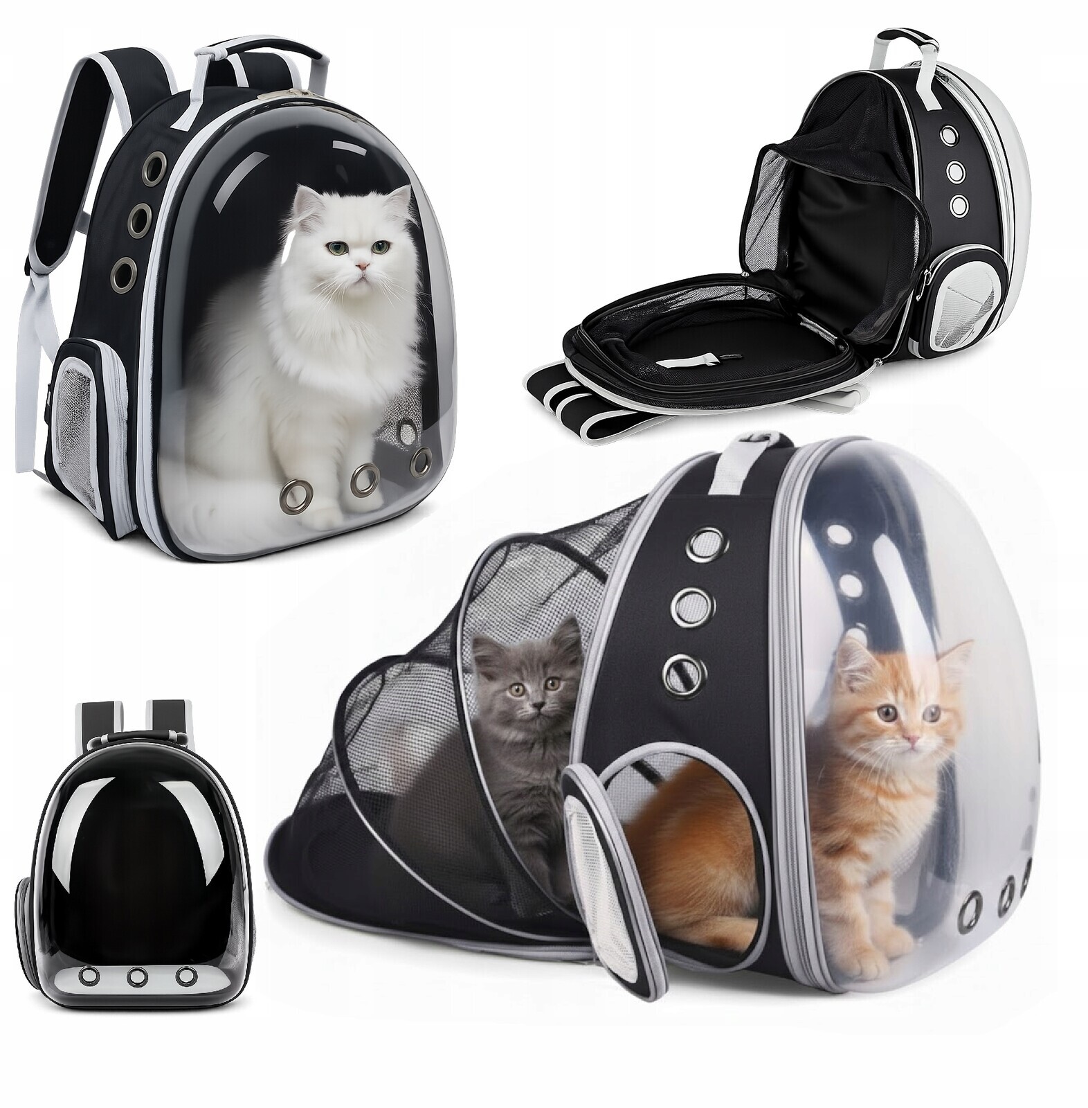 Batoh pro kočky Psa 3v1 Přepravka Rozkládací Výběh do 6 kg I197