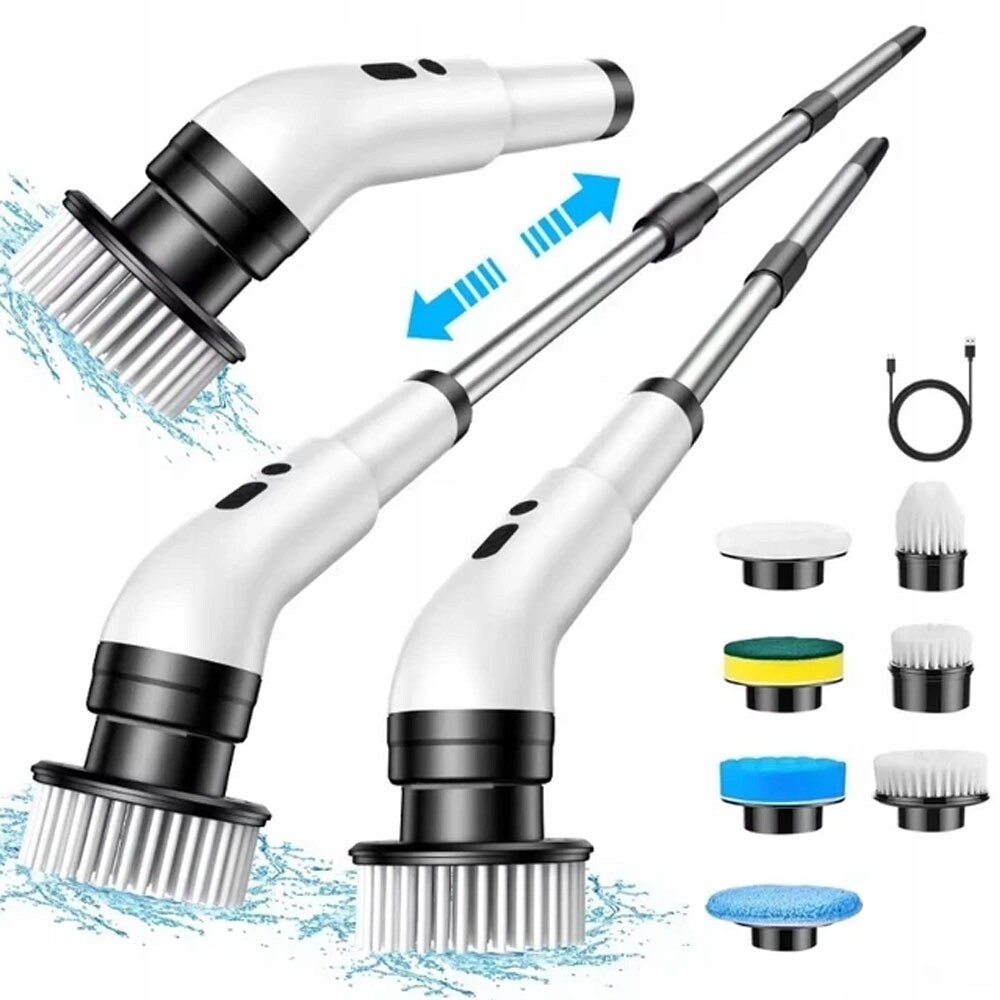 Bezdrátový elektrický kartáč 6 čisticích hlavic Ipx7 Vodotěsný