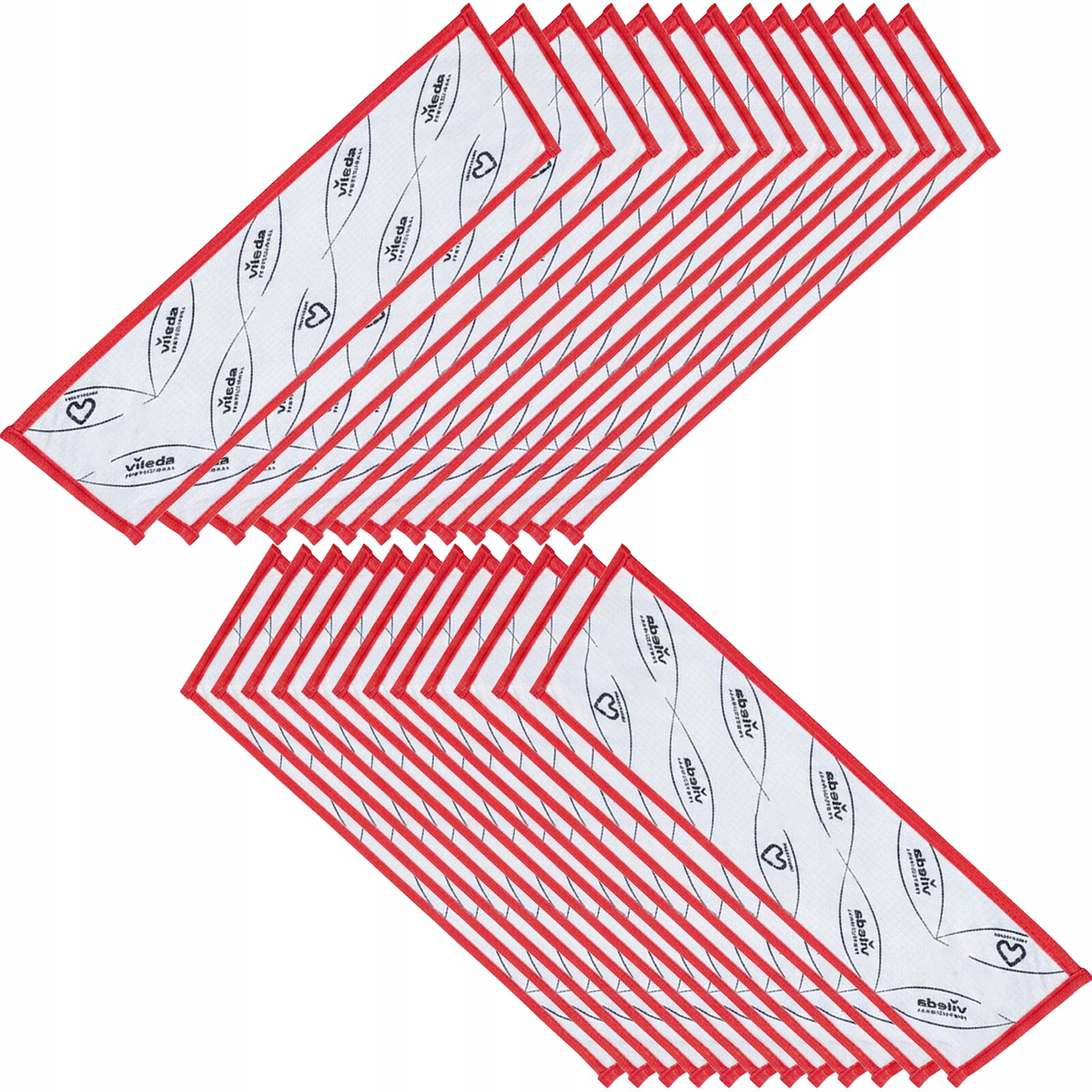 Vileda Vložky Mopa R-Microone Combispeed Pro Red 25 Ks Na Jedno Použití