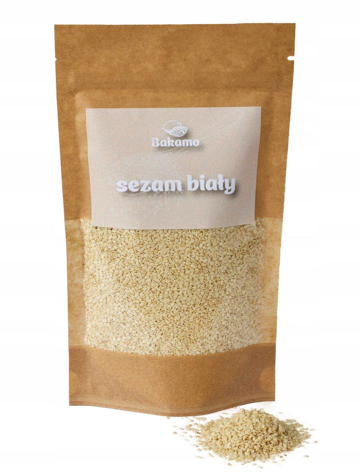 Sezam Bílý 1 Kg přírodní zrno pro pečení salátů a sushi Bakamo