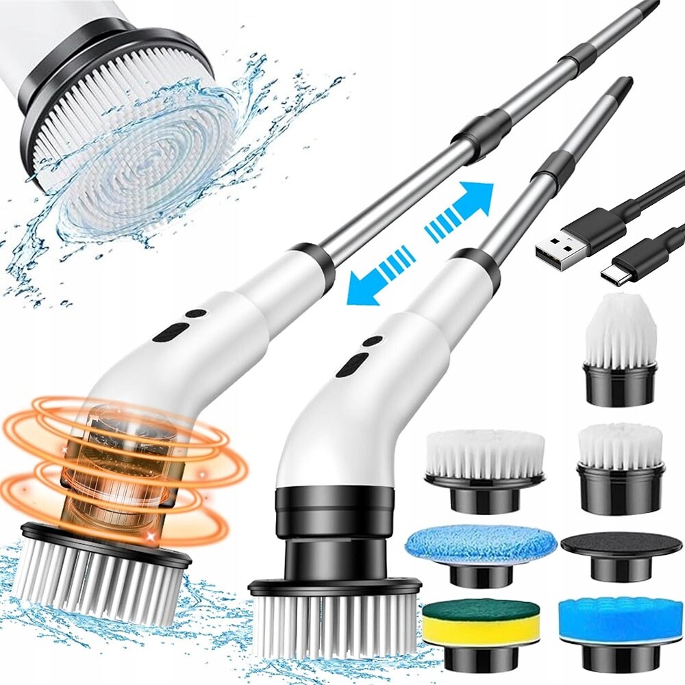 Akumulátorový elektrický kartáč Ipx7 do koupelny, kuchyně a auta