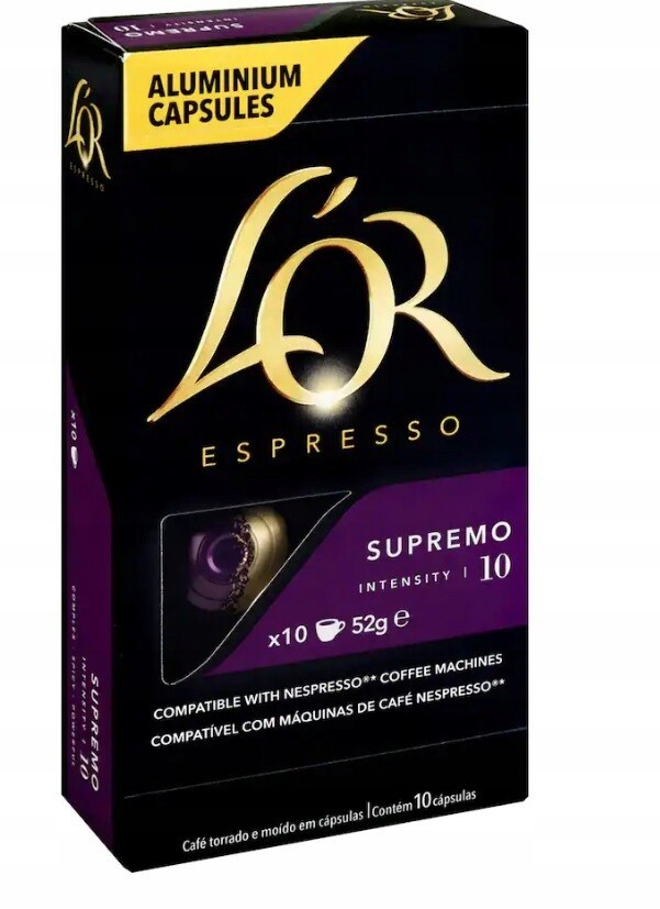 L'or Espresso Supremo, 10 kapslí do kávovarů Nespresso Original
